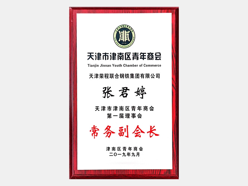 天津市津南區(qū)青年商會(huì)第一屆理事會(huì)常務(wù)副會(huì)長